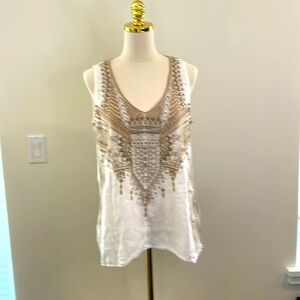 Johnny Was Workshop embroidered tank top